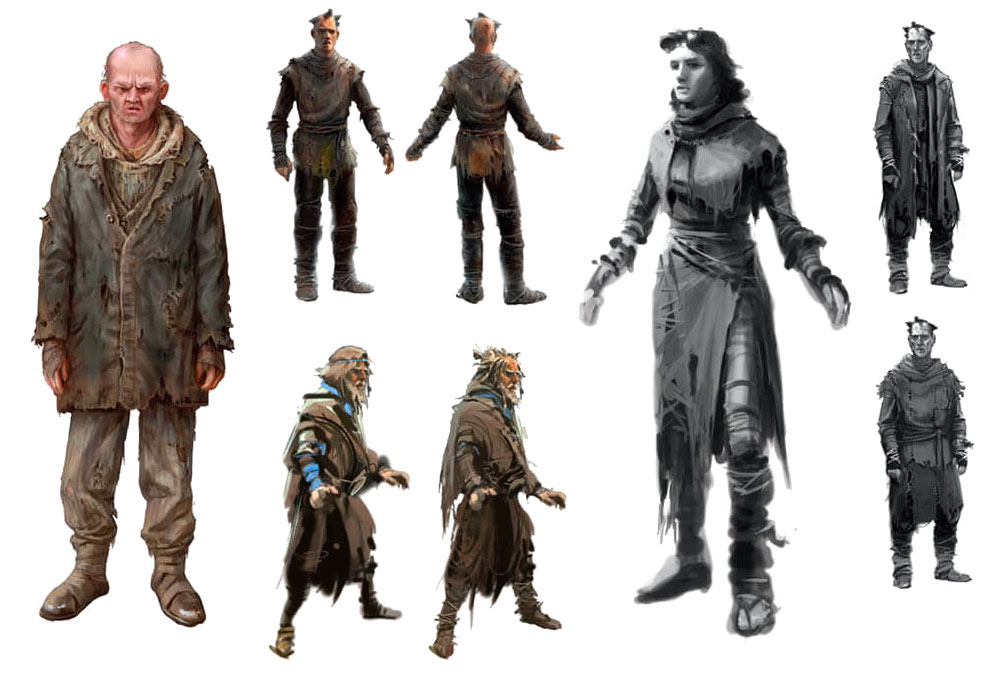 Wastelanders Character Concept Art from Fallout 4