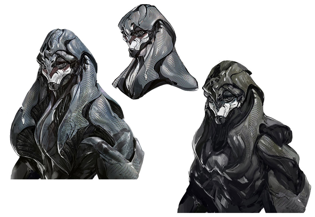 Alien Head Variations from Mass Effect: Andromeda