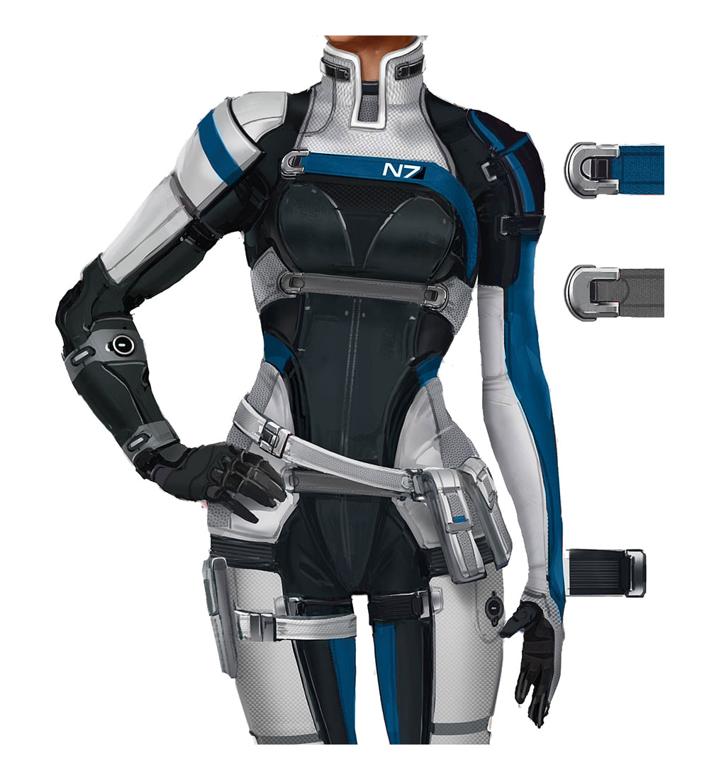 Cora's Armor Concept Artwork from Mass Effect: Andromeda