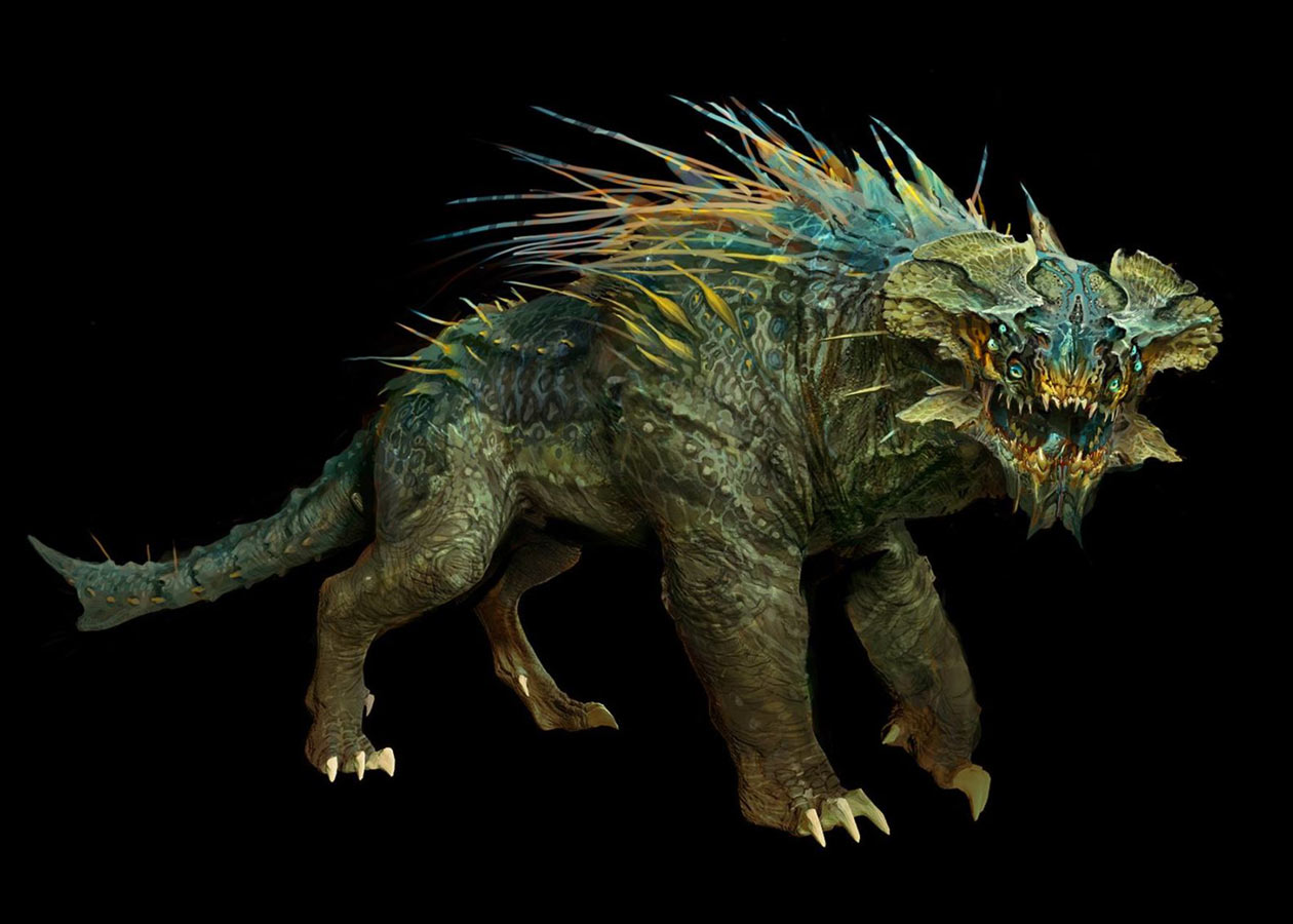 Feral War Beast Concept Art from Mass Effect: Andromeda