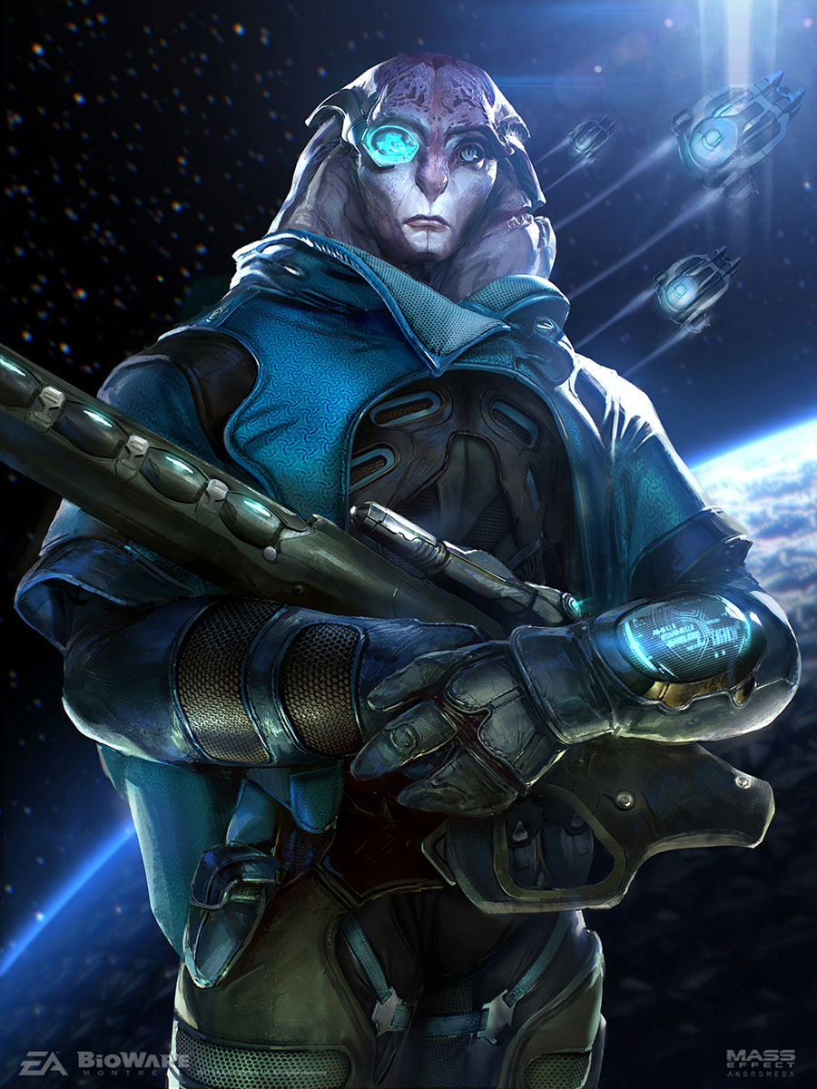 Jaal Character Art from Mass Effect: Andromeda