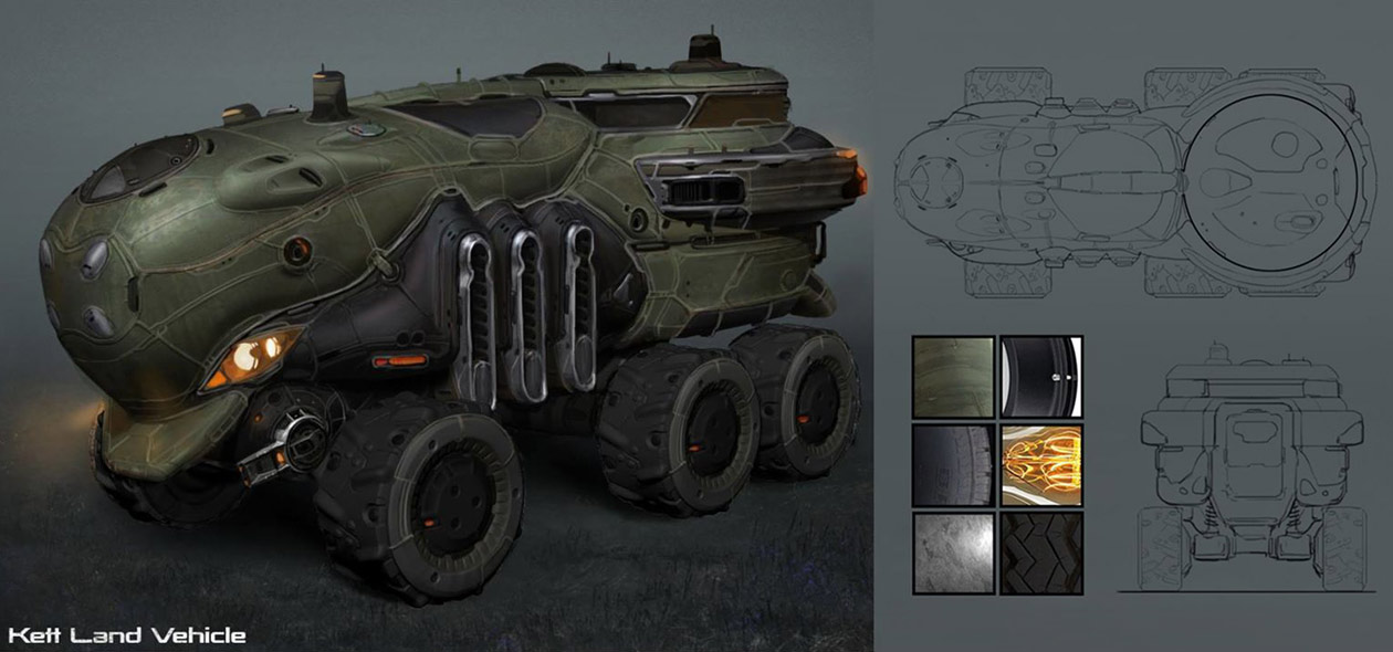 Kett Land Vehicle Concept Art from Mass Effect: Andromeda