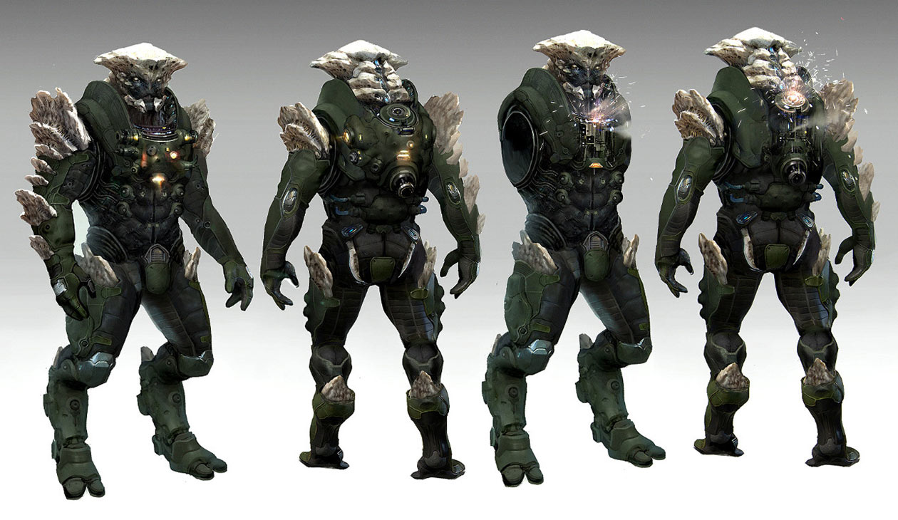 Kett Soldier Concept Artwork from Mass Effect: Andromeda