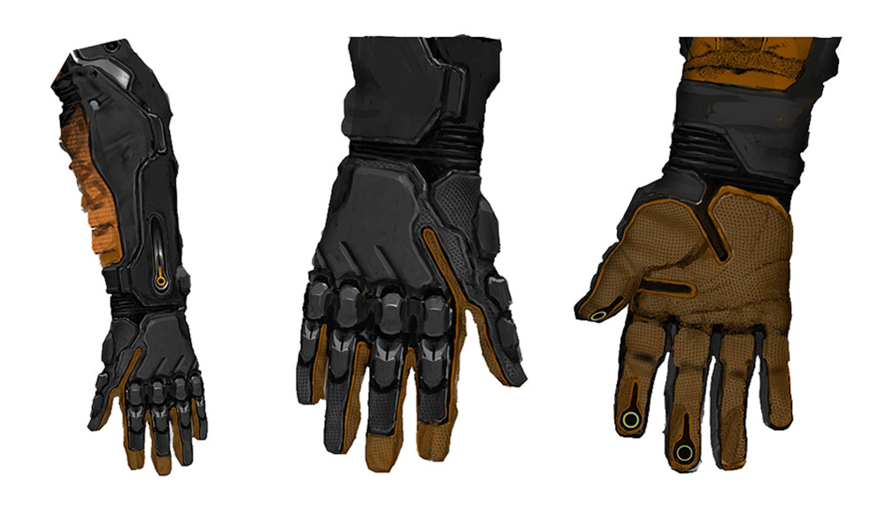 Pathfinder Gloves Concept Art from Mass Effect: Andromeda
