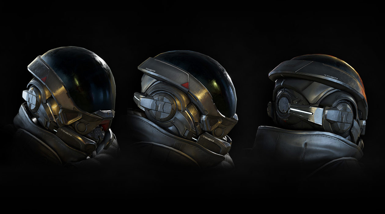 Pathfinder Helmet Artwork from Mass Effect: Andromeda
