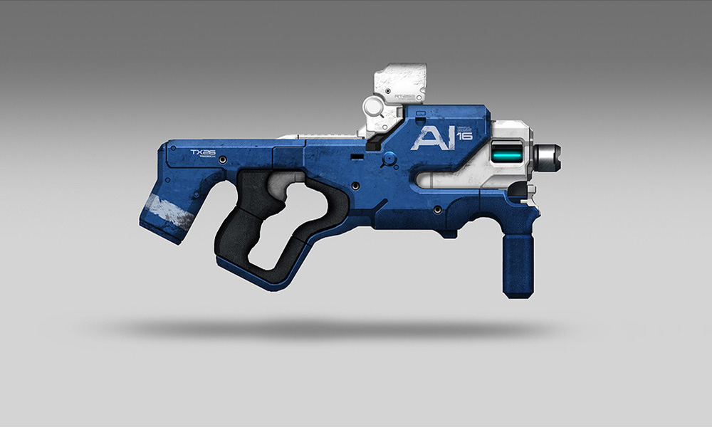Ranger SMG Weapon Art from Mass Effect: Andromeda