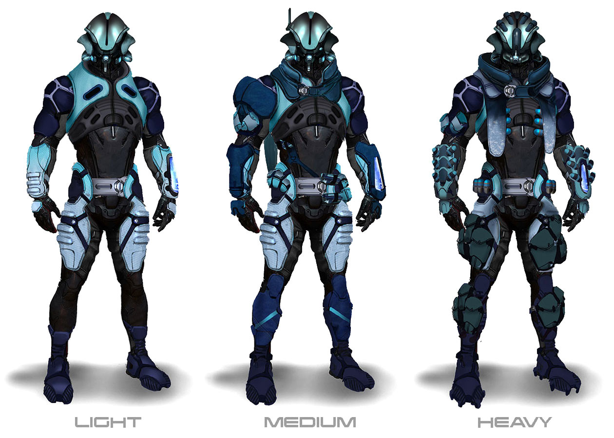Ryder's Angara Armor Artwork from Mass Effect: Andromeda