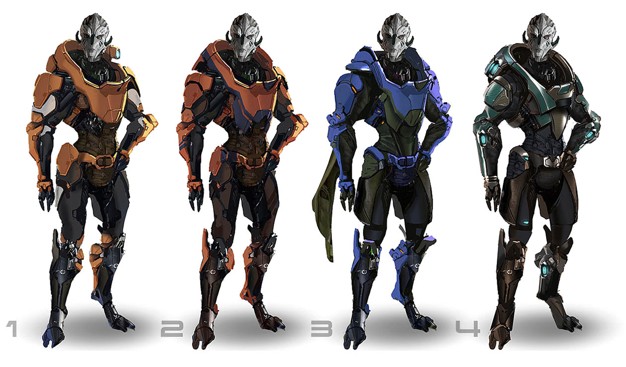 Vetra's Armor Concept Artwork from Mass Effect: Andromeda