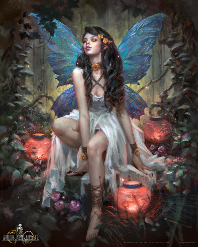 Ainsel Artwork from Mobius Final Fantasy