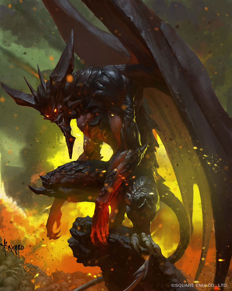 Diabolos Artwork from Mobius Final Fantasy