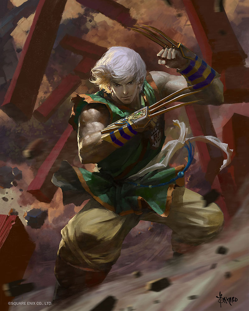 Fighter Artwork from Mobius Final Fantasy
