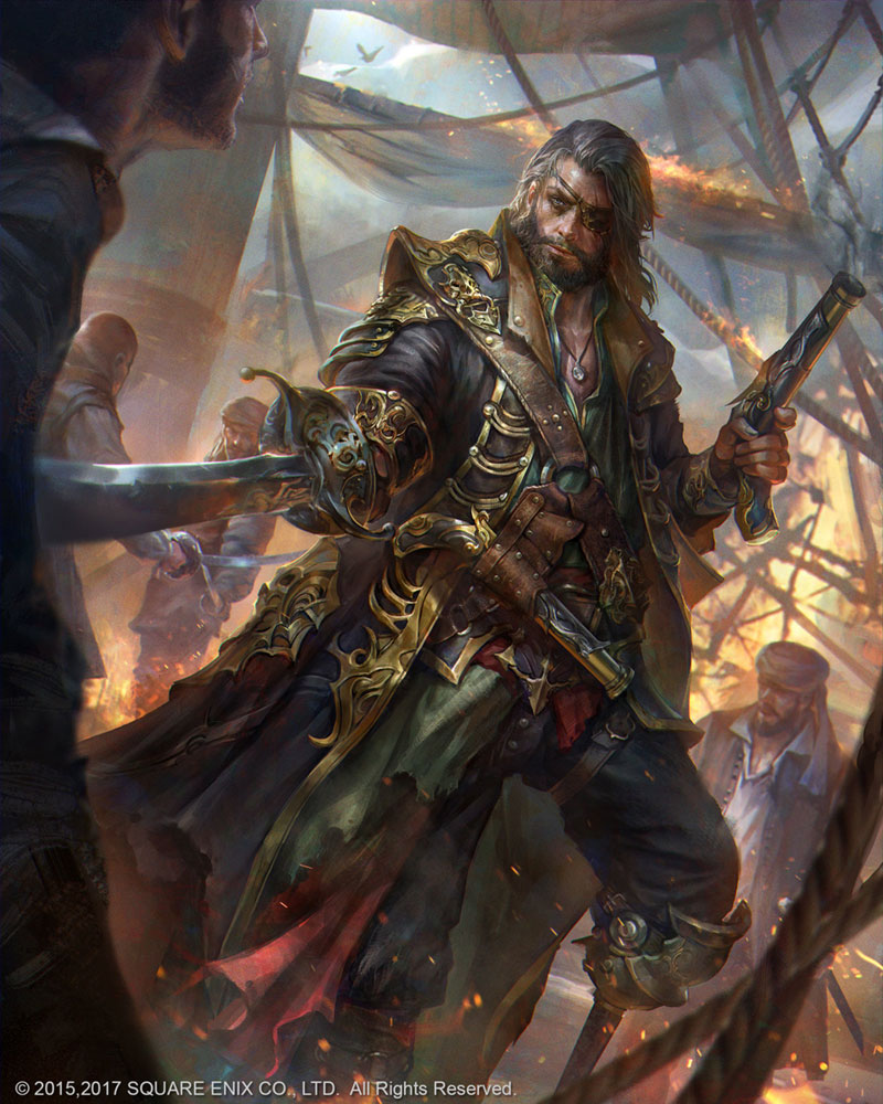 Fran&ccedil;ois l'Olonnais Artwork from Mobius Final Fantasy