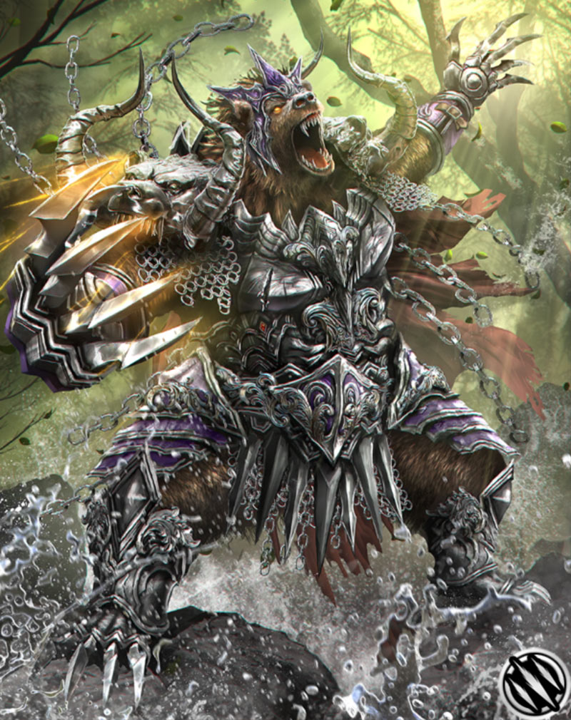 Grizzly Artwork from Mobius Final Fantasy