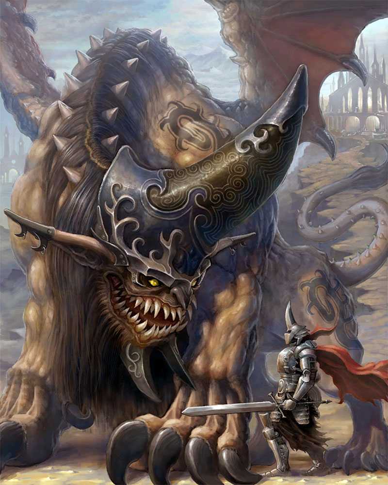 Jabberwocky Artwork from Mobius Final Fantasy