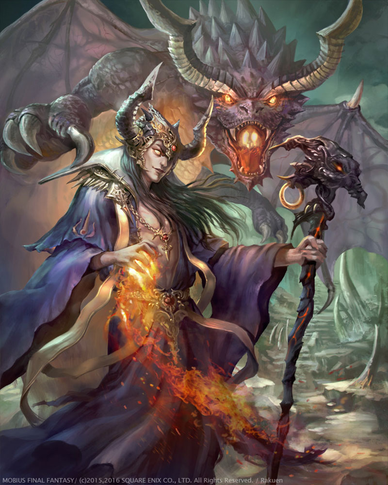 Legendary Dragonlord Artwork from Mobius Final Fantasy