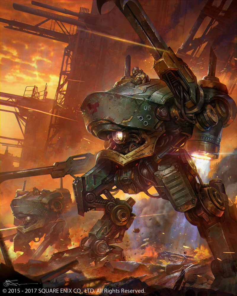 Magitek Armor Artwork from Mobius Final Fantasy