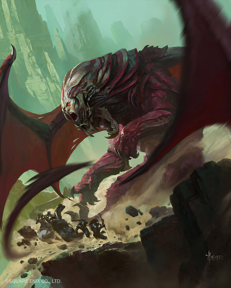 Manticore Artwork from Mobius Final Fantasy