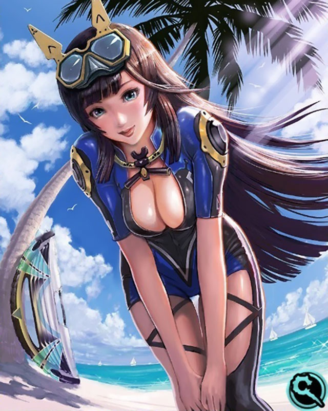 Mellow Mermaid Artwork from Mobius Final Fantasy