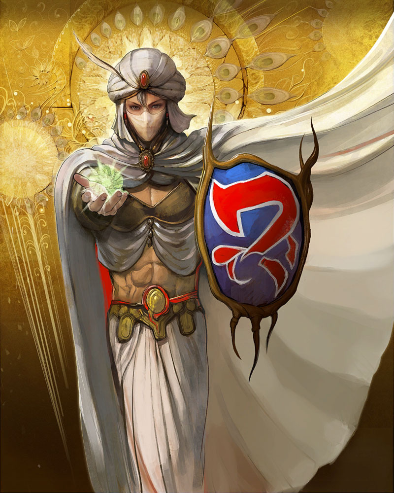 Minwu Artwork from Mobius Final Fantasy