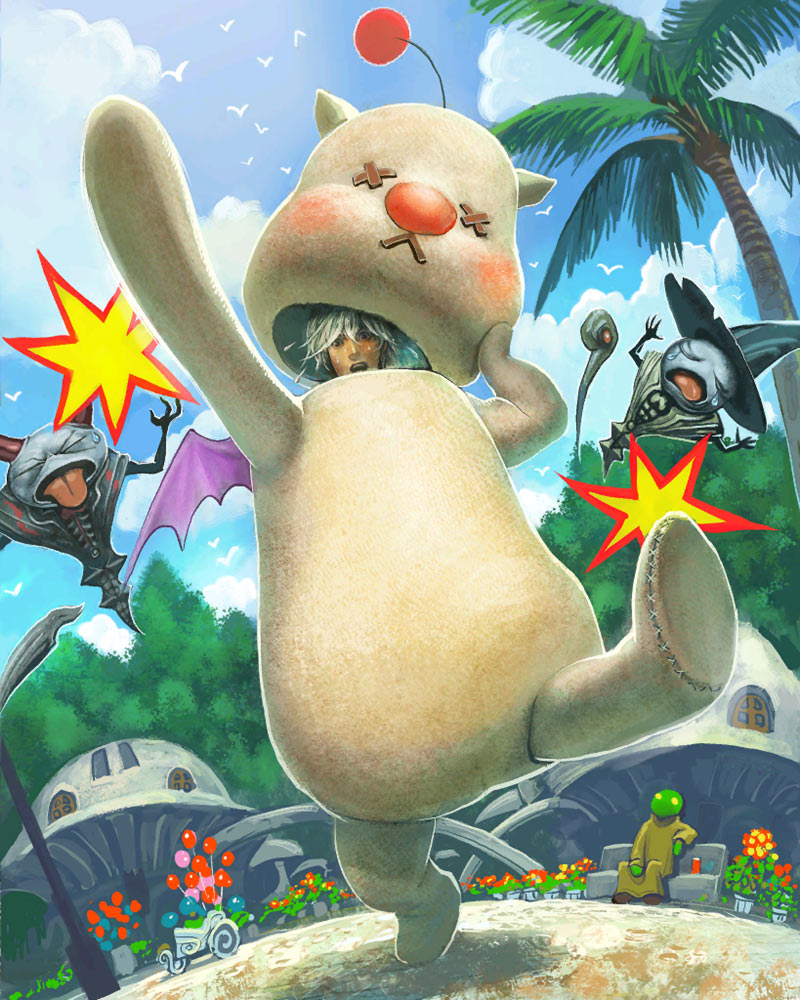 Moogle Suit Artwork from Mobius Final Fantasy