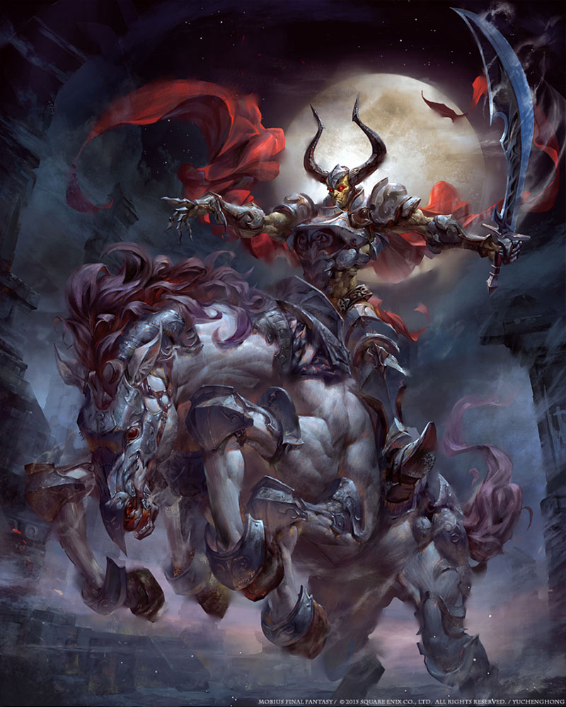 FFVII Odin Artwork from Mobius Final Fantasy