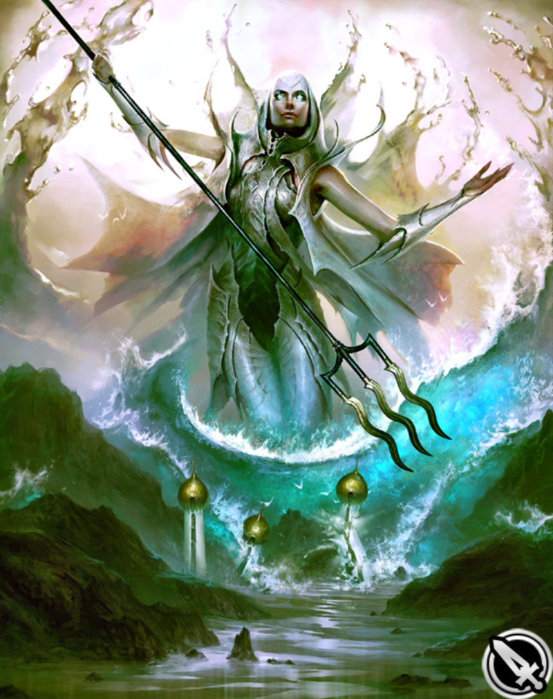 Poseidon Artwork from Mobius Final Fantasy