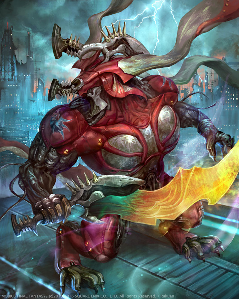 Proto-Behemoth Artwork from Mobius Final Fantasy
