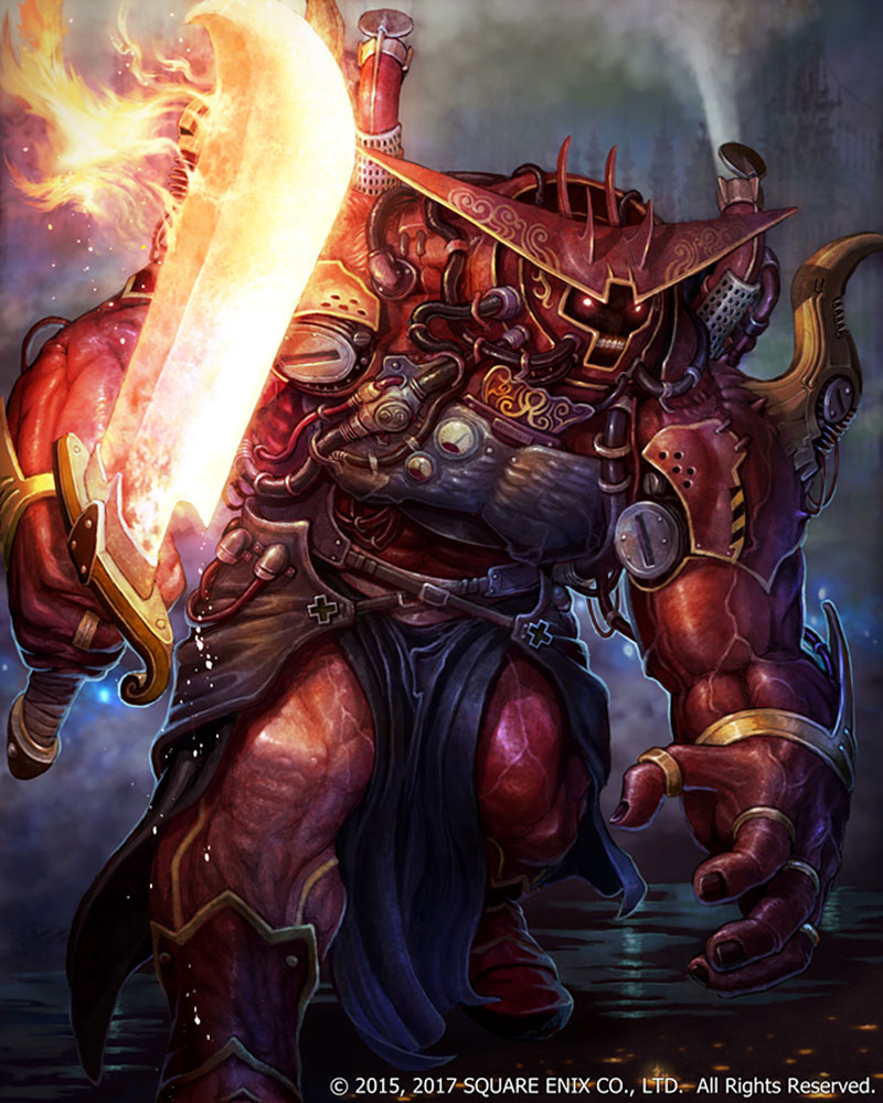 Red Giant Artwork from Mobius Final Fantasy