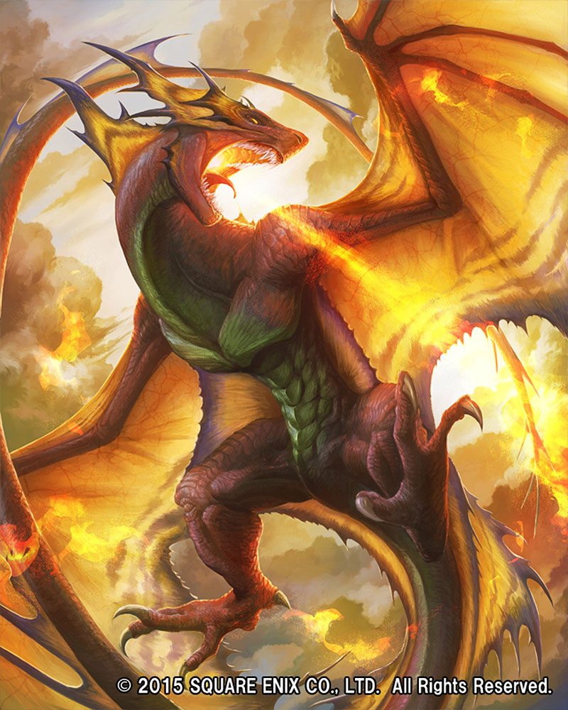 Salamander Artwork from Mobius Final Fantasy