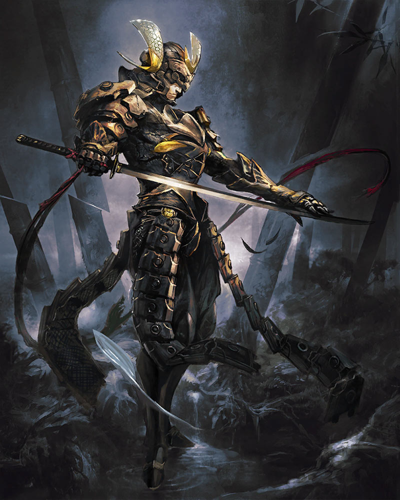 Samurai Artwork from Mobius Final Fantasy