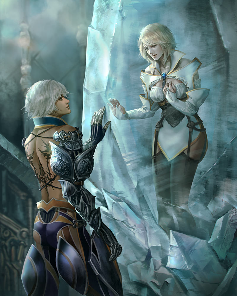 Sarah in Crystal Artwork from Mobius Final Fantasy