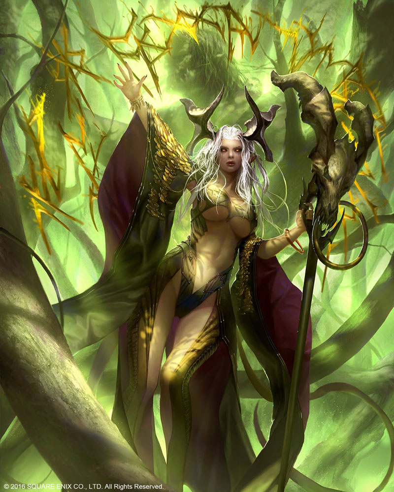 Scathacha Artwork from Mobius Final Fantasy