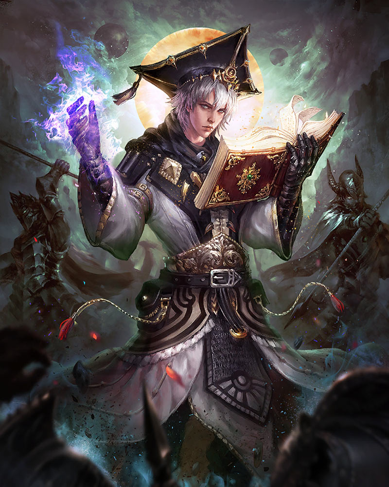 Scholar Artwork from Mobius Final Fantasy