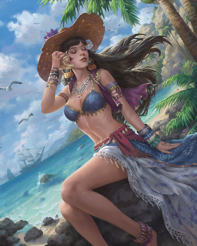 Seaside Vacance Artwork from Mobius Final Fantasy