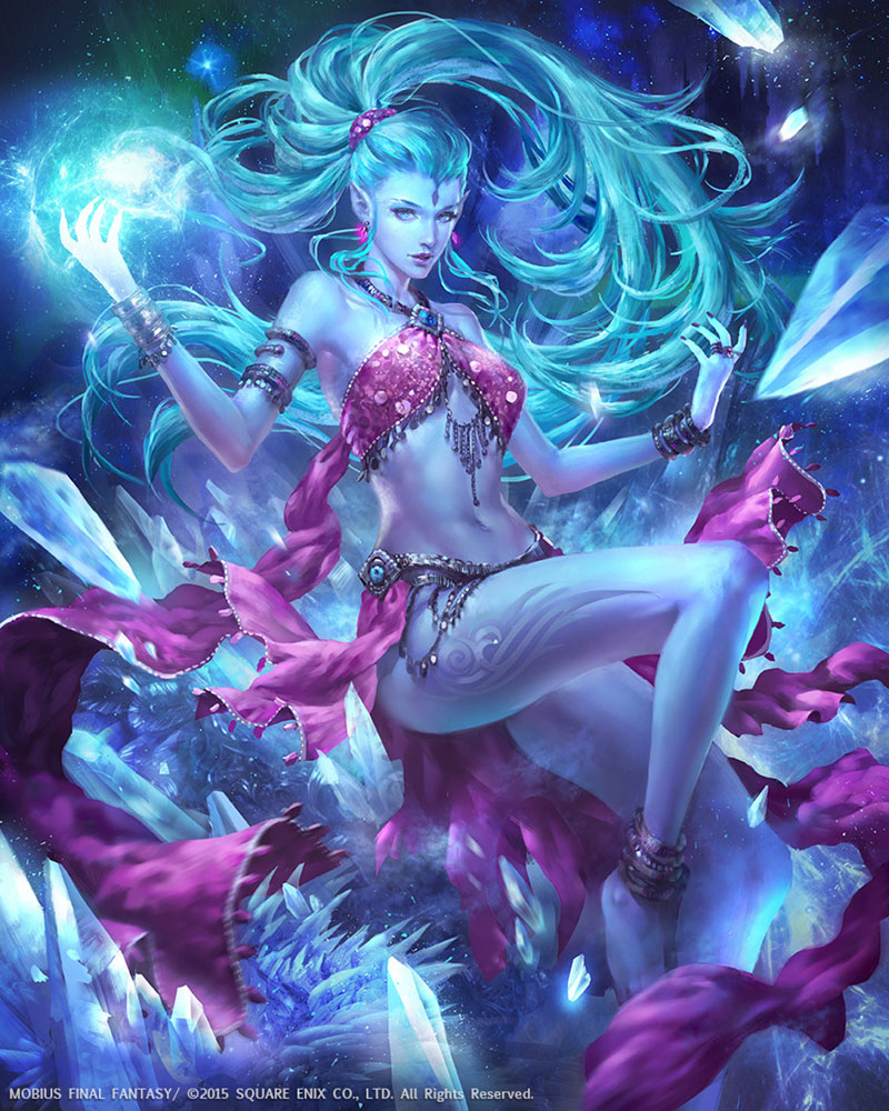 FFVII Shiva Artwork from Mobius Final Fantasy