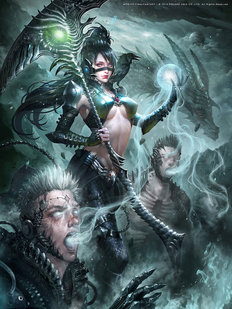 Thanatos Artwork from Mobius Final Fantasy