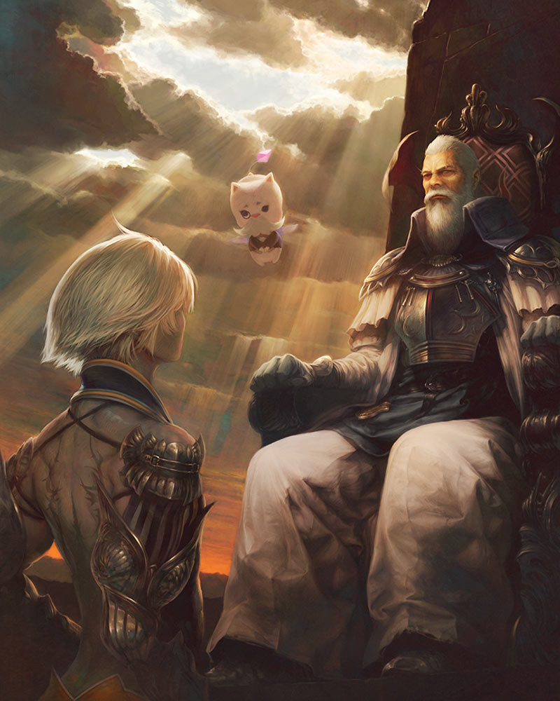 The First Warrior Artwork from Mobius Final Fantasy