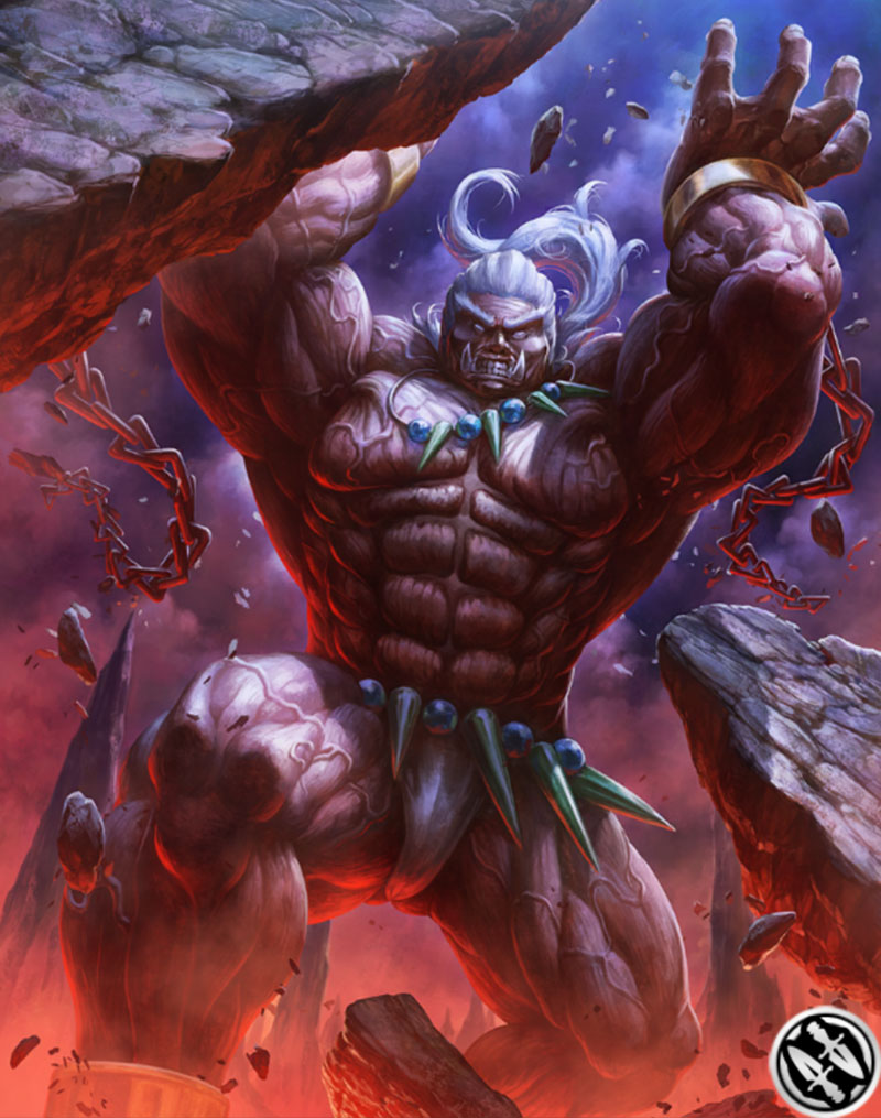FFVII Titan Artwork from Mobius Final Fantasy