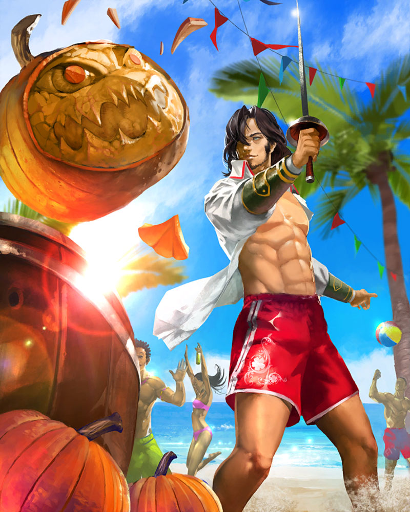 Unforgettable Vacation Artwork from Mobius Final Fantasy