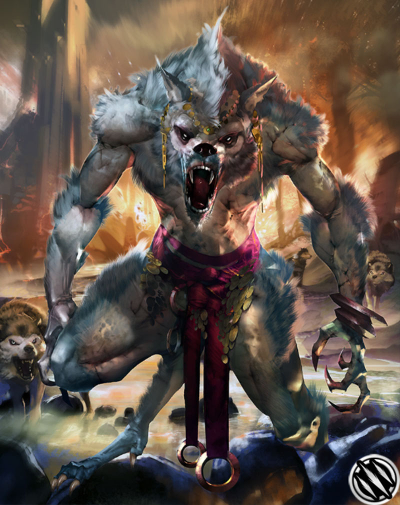 Werewolf Artwork from Mobius Final Fantasy