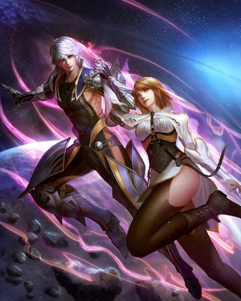 Wol & Sarah New Journey Artwork from Mobius Final Fantasy