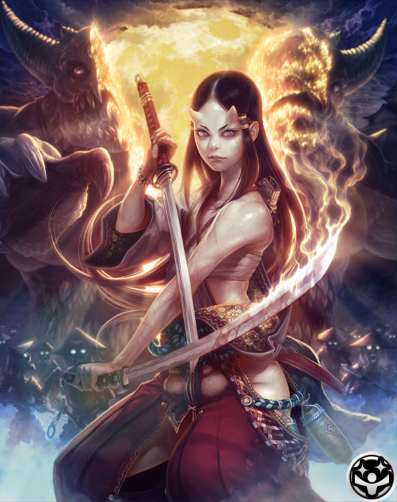 Yasha Artwork from Mobius Final Fantasy