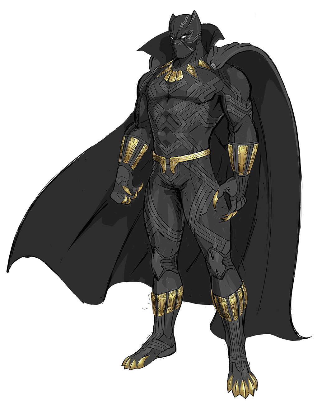 Black Panther Concept Art from Marvel vs. Capcom: Infinite