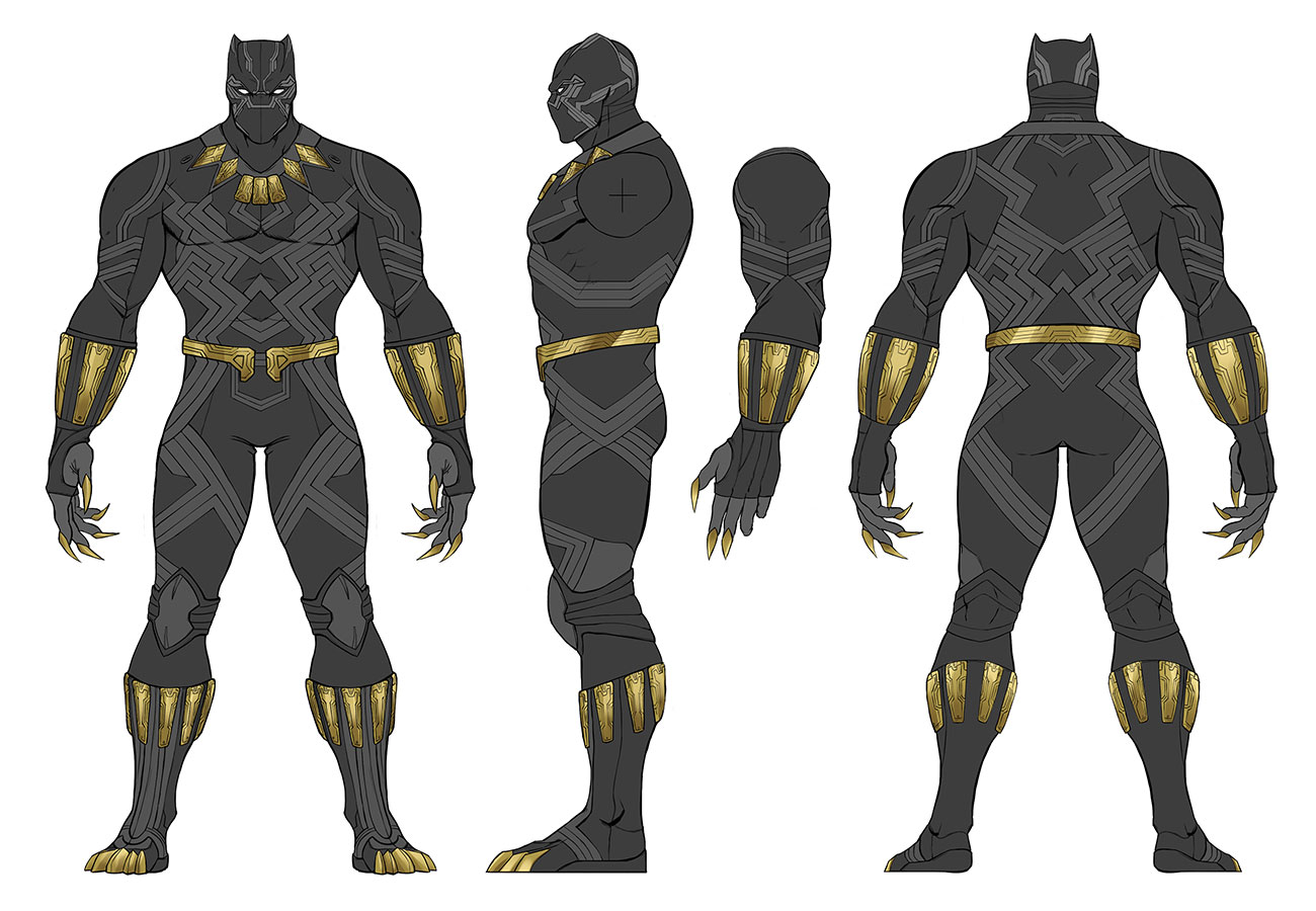 Black Panther (no Cape) Concept Art from Marvel vs. Capcom: Infinite