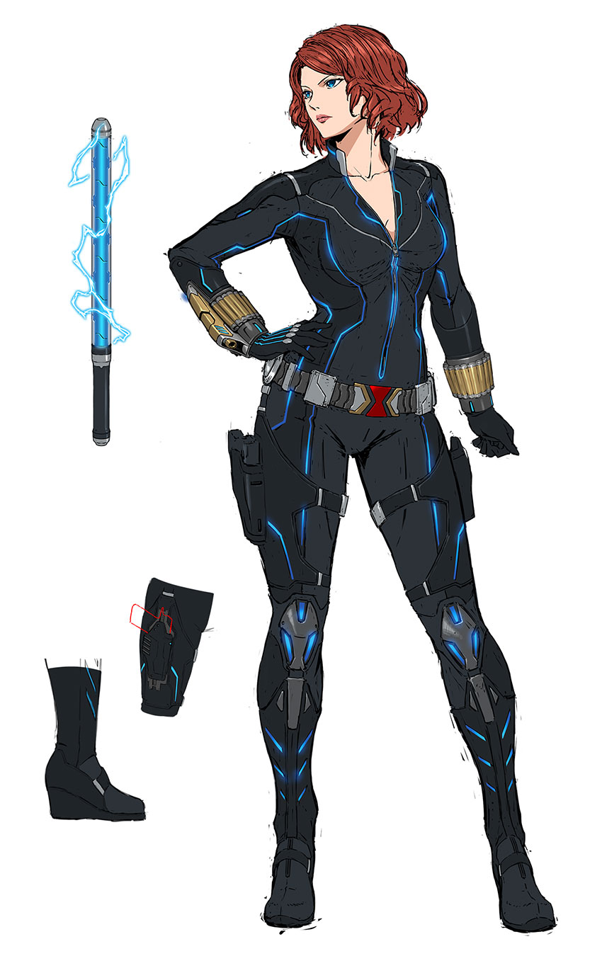 Black Widow Concept Art from Marvel vs. Capcom: Infinite