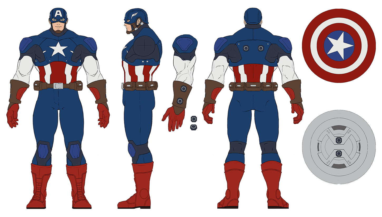 Captain America Concept Artwork from Marvel vs. Capcom: Infinite