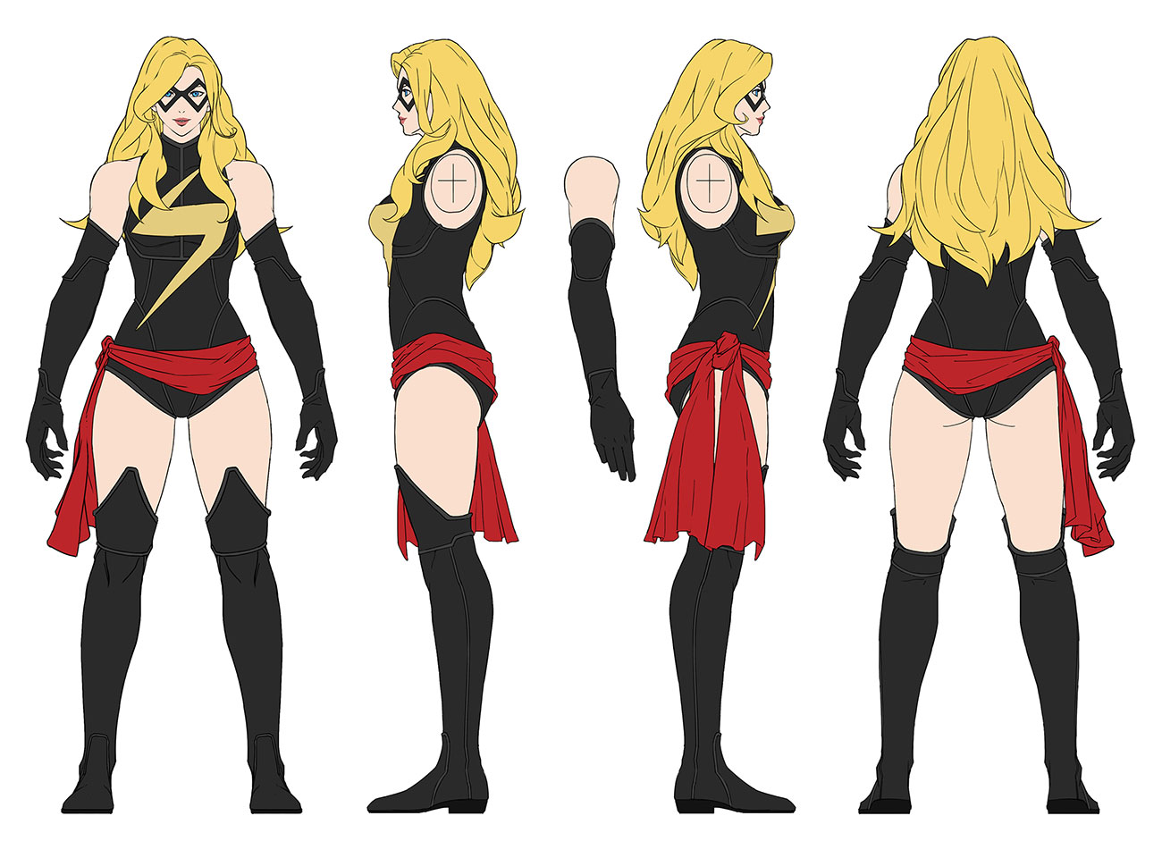 Captain Marvel Warbird Costume Artwork from Marvel vs. Capcom: Infinite