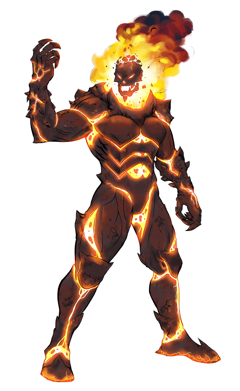 Dormammu Molten Costume Art from Marvel vs. Capcom: Infinite