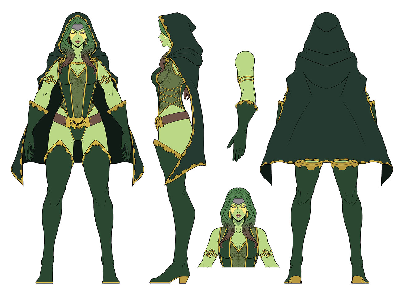 Gamora Classic Costume Artwork from Marvel vs. Capcom: Infinite