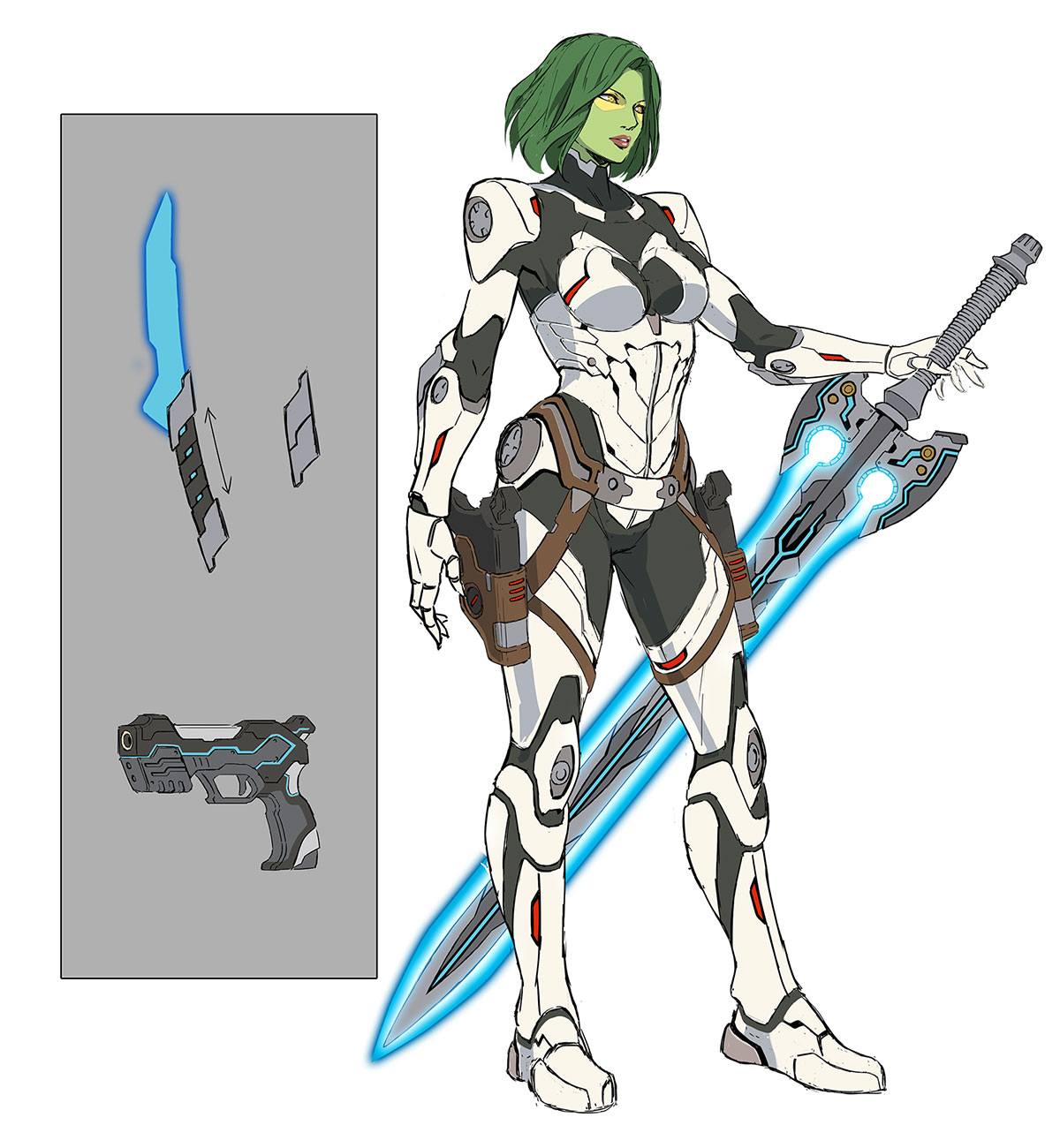 Gamora Concept Art from Marvel vs. Capcom: Infinite